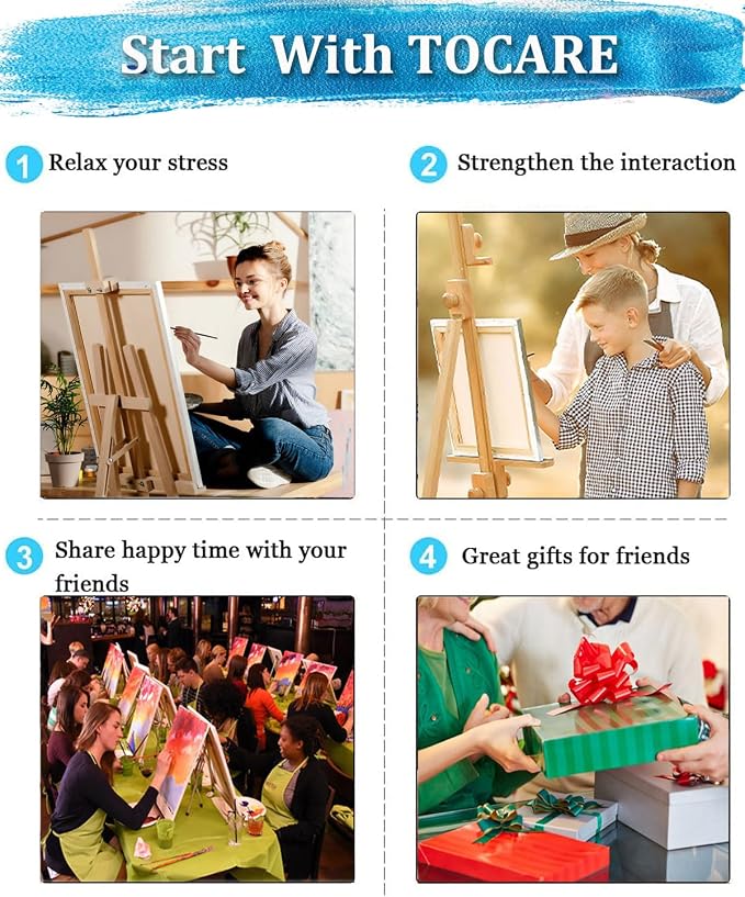 TOCARE Baseball Paint by Numbers Kit - Image 8