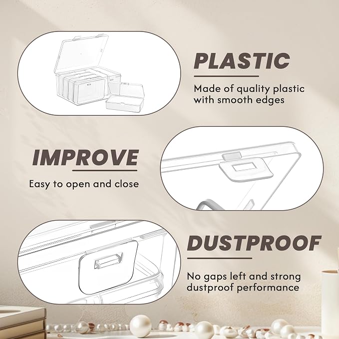 zoeynex 6-Pack Large Clear Plastic Storage Boxes - Image 7