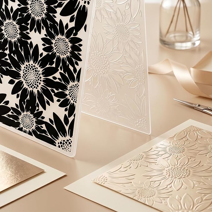 5x7 Inch Sunflower 3D Embossing Folder - Image 6