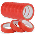 Romeda 9 Pack Electrical Tapes, Electrical Tape Water, Sun, and Oil Resistant, Electrical Tape is Suitable for Most Domestic, Commercial, and Industrial environments - Red