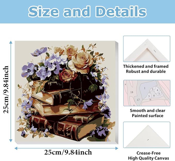 hkejoi Books Paint by Numbers Kit - Image 3