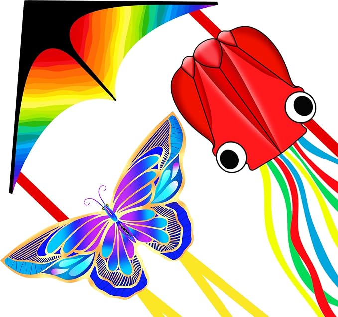 Xida Octopus Kite for Kids Ages 4-8, Professional Kites for Beginners and Adults by XIDAKITE