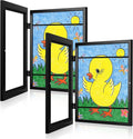 Kids Art Frames, 9x12 Front Opening Kids Artwork Frames Changeable, Holds 50 Pcs by GULETHUN