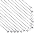 30 Pack 20 Inch Necklace Chain Stainless Steel Link Cable Chain Necklace by TOSCALINA