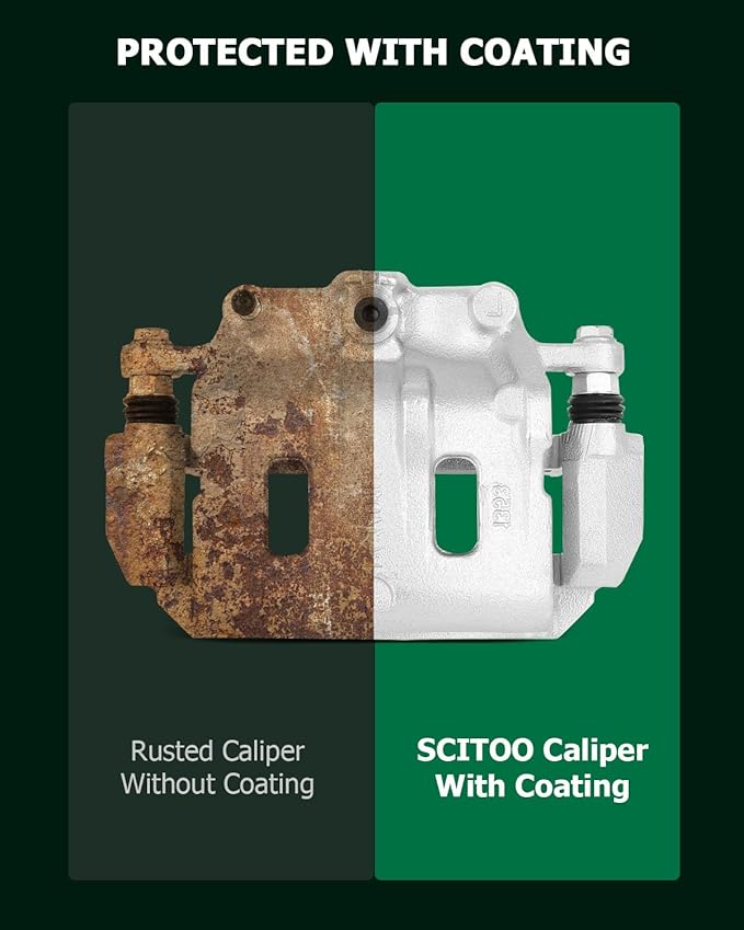 SCITOO 18B5057 Front Right Disc Brake Caliper Assembly w/Bracket for Chevy for Captiva Sport/for Equinox,for Pontiac for Torrent,for Saturn for Vue,for Suzuki for XL-7