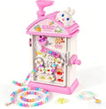 MAGTHIC Charm Bracelet Making Kit- Automatic Hand-Crank Pink House Toys that by Enjoyhappytimes