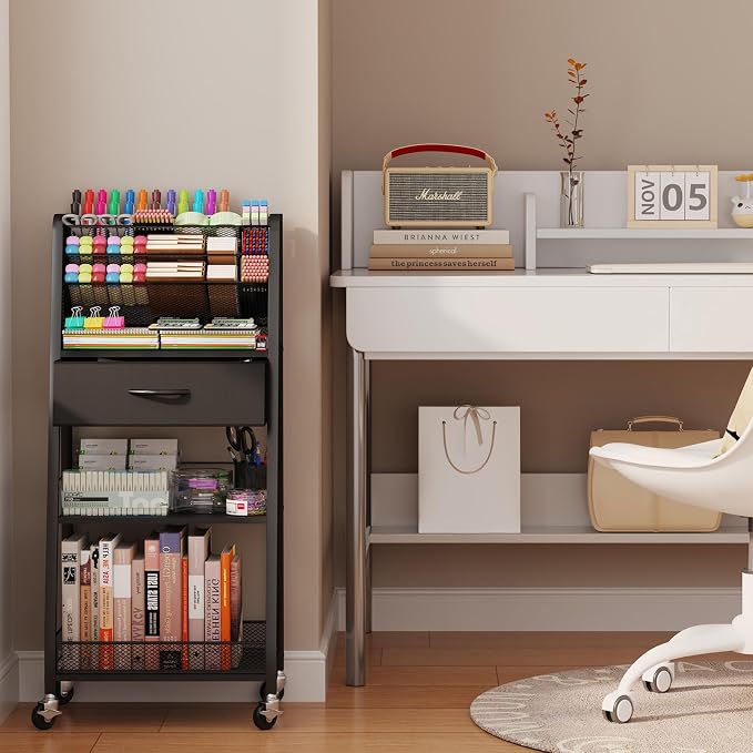 Homsorout 3 Tier Rolling Cart - Image 6