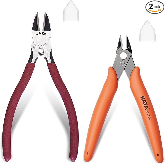 KATA 5 Inch Mini Wire Cutters and 6 Inch Side Cutter Plier by KATA