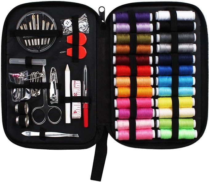 JUNING Sewing Kit with Case, Contains 24 Spools Threads, Sewing Needles - Image 5