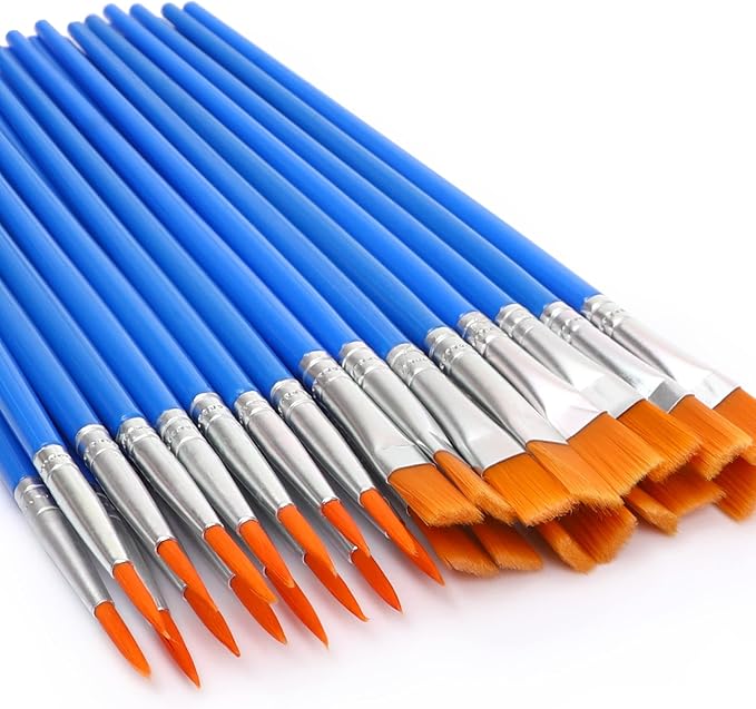 UPINS 30 Pcs Paint Brushes, Small Brush Bulk by UPINS