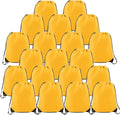 BeeGreen 20 Pieces Yellow Cinch Sack Bags Bulk Gymsack by BeeGreen
