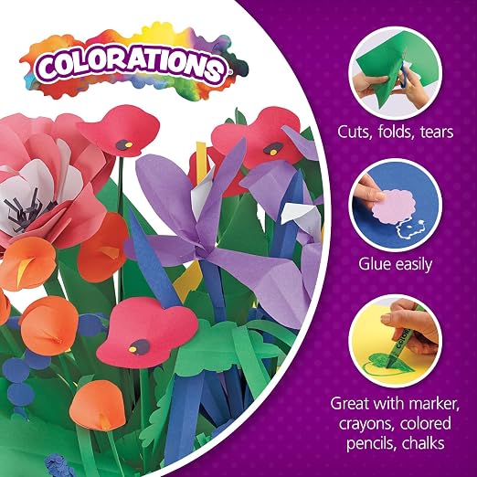 Colorations 9" x 12" Mediumweight Black Construction Paper, 200 Sheets | Bulk - Image 2
