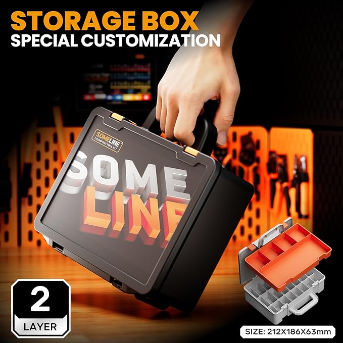 SOMELINE Crimp Tool Connector Kit, 27 Types, 32-20 AWG Crimper, JST-XH/SM/SYP 2.5mm and Du Pont 2.54mm Connector kit, Crimping Pliers for JST, Du pont, KF2510, Molex, AMP EI Series