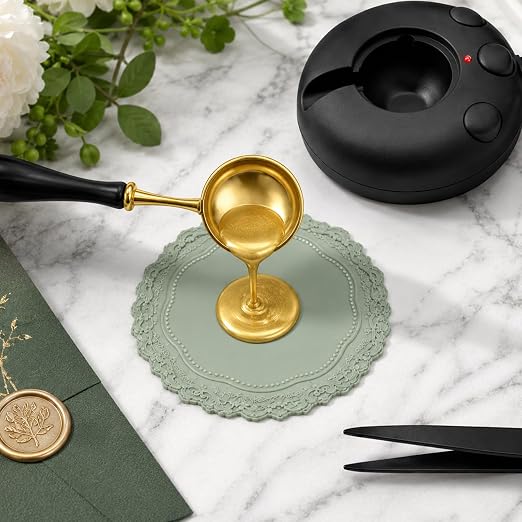 Black Electric Wax Seal Warmer for Melting Wax Beads DIY Wax Seal Stamp Craft - Image 4