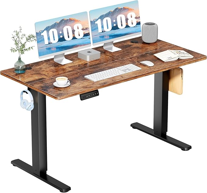 DUMOS 55 Inch Electric Standing Desk Height Adjustable, Sit to Stand Computer by DumosLifestyle