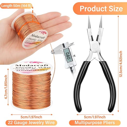 Modacraft 22 Gauge Copper Wire for Jewelry Making - Image 3