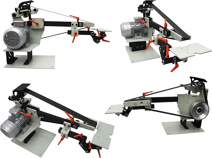 TECHTONGDA Belt Sander Grinder Variable Speed 72inch Belt with 3 Grinding Wheel Bench for Knives Cutting Tools with Base 220V