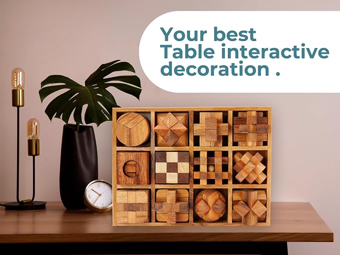 BSIRI 12 in 1 3D Wood Puzzle Box Set - Image 4