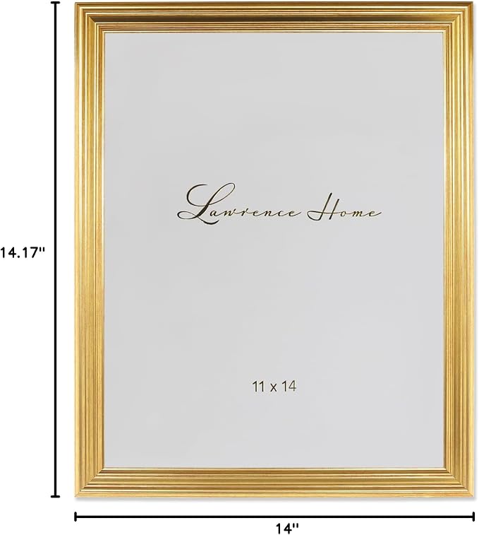 Lawrence Frames 11x14 Sutter Burnished Gold Picture Frame - Image 5