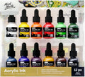Mont Marte Acrylic Ink Premium 12pc x 20ml, Acrylic Inks by MontMarte