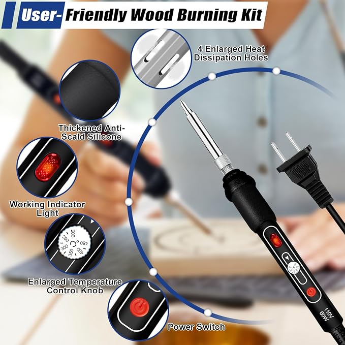Wood Burning Kit, Pyrography Pen - Image 5
