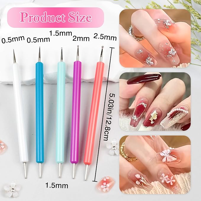 5-Piece Pattern Tracing & Embossing Stylus Set – Dual-Ended Ball Tip Tools - Image 4