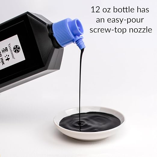 Yasutomo Bokuju Liquid Ink - 12oz Sumi Ink - Image 5