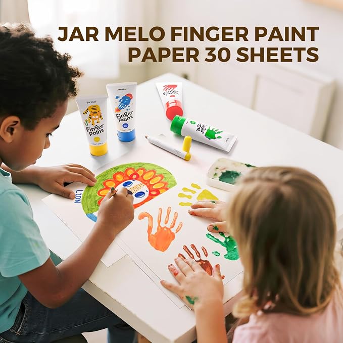 Jar Melo Finger Paint Paper 30 Sheets, Acid Free, 101 Lb - Image 6