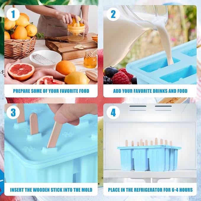 popsicle molds, Silicone ice pop mold Food Grade cakesicles mold - Image 5