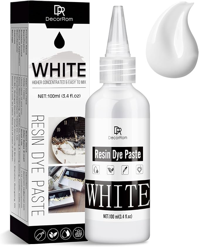 White Epoxy Resin Pigment Paste by DecorRom