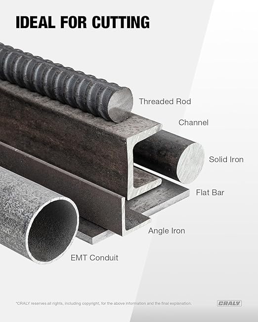 CRALY 7-1/4 Inch 48 Teeth Steel and Ferrous Metal Cutting Circular Saw Blade, 5/8 Inch Arbor, Thin Kerf, Professional Carbide Tipped Blade for Angle Iron, Threaded Rod, EMT Conduit(C0748MC)