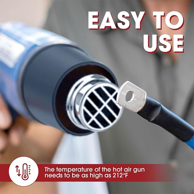 Heat Shrink Tubing 4:1 Dual Wall Adhesive Liner Wires Cable Wraps Connection Protection (Clear, 1/2"-18ft)