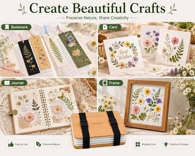 Professional Flower Press Kit 6 Layers 6.3 x 8.3 inch, Flower Pressing Kit - Image 7