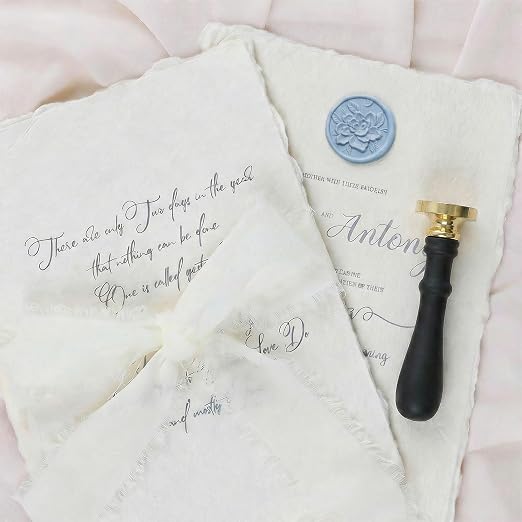 UNIQOOO 3D Embossed Relief Camellia Flowers Wax Seal Stamp - Image 7