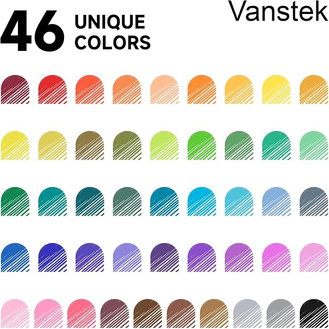 Vanstek 46 Pack Journal Planner Colored Pens, Fineliner Pens - Image 3