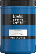 Liquitex BASICS Acrylic Paint, 946ml Jar, Cerulean Blue Hue by Liquitex