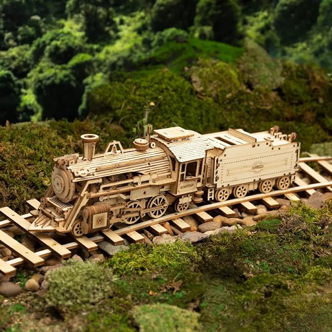 ROKR Model Car Kits Wooden 3D Puzzles Model Building Kits - Image 4