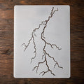 8.5x11 Inch Lightning Bolt Stencil Reusable Plastic Weather Fire Template | by Unknown
