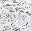 50Pcs Motivational Transparent Quote Stickers by YOKSAS