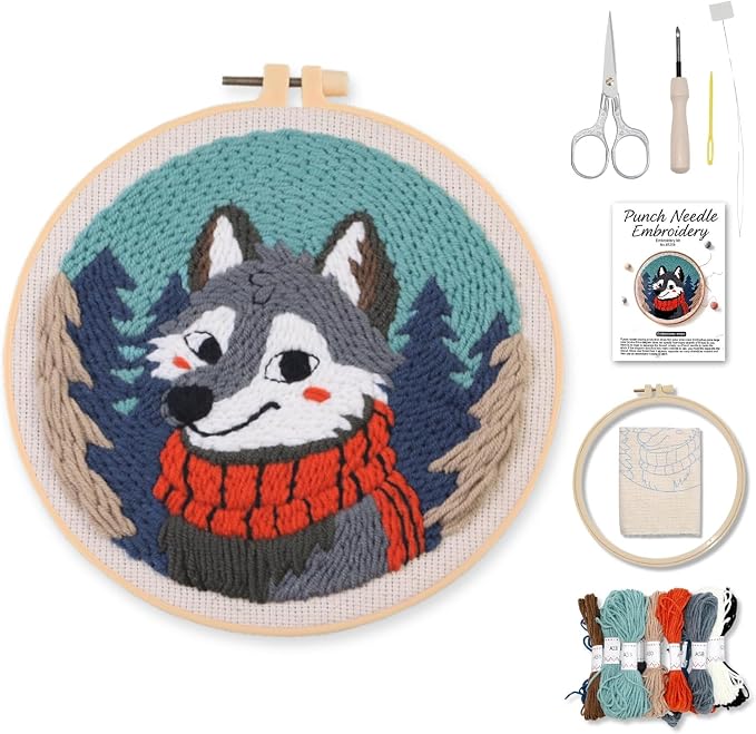Mooncci Punch Needle Kit for Adult Beginners, Cute Embroidery Kits by Unknown