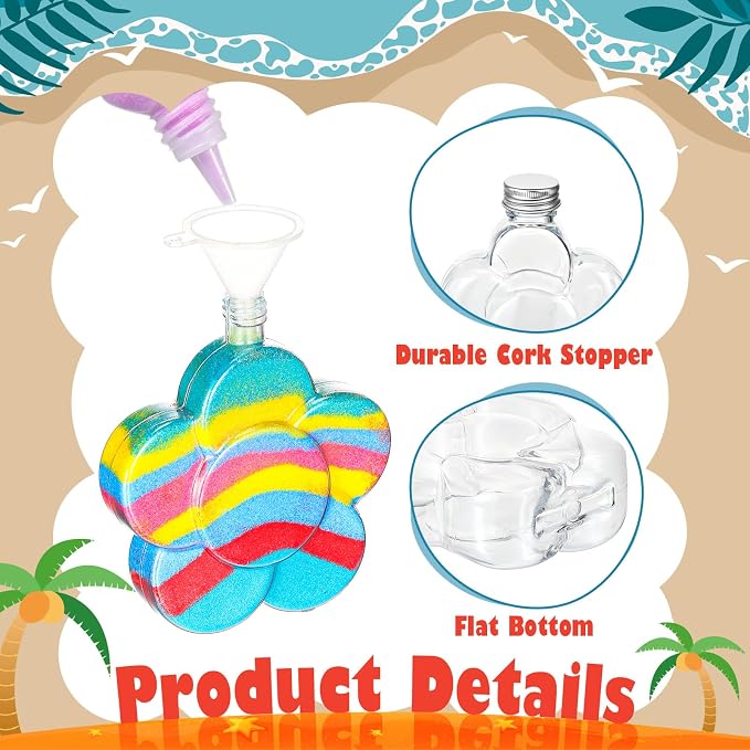 Bokon 100 Pcs Plastic Sand Art Bottles Bulk Sand Art Containers - Image 3