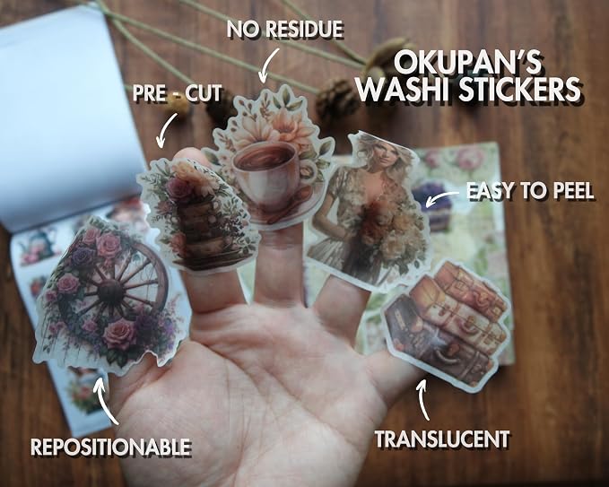 Vintage Scrapbook Stickers and Ephemera Pack – Pre Cut Design Scrapbooking - Image 3