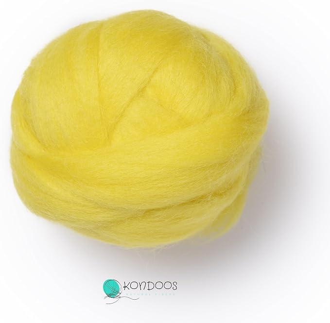 Kondoos Natural Wool roving, 2 OZ. Best Wool - Image 4