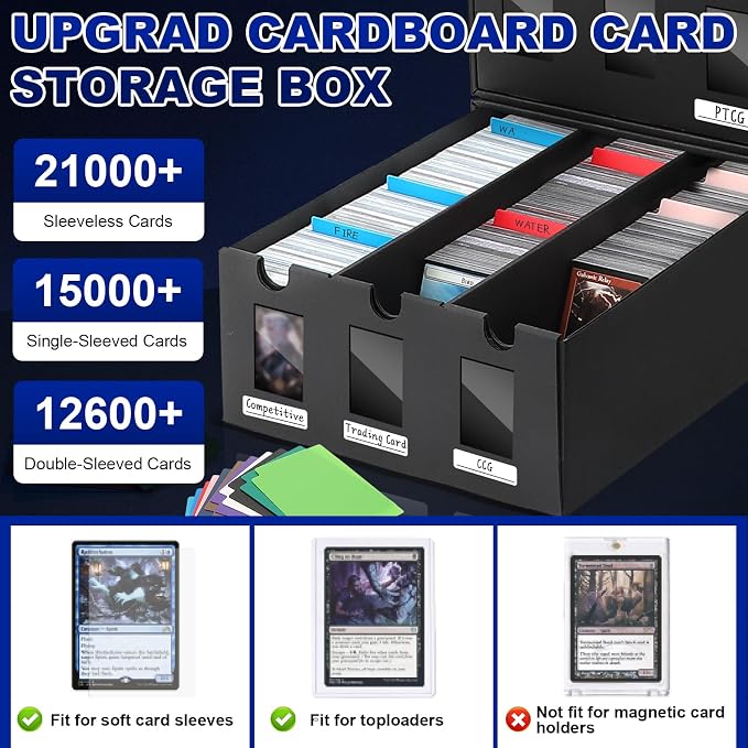 AOBOPLE Card Storage Box, 21000+ Cardboard Trading Card Boxes - Image 3