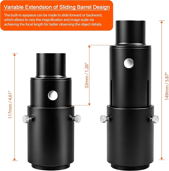 Astromania Telescope Photo Adapters, Metal Extendable Camera Adapter - Image 5