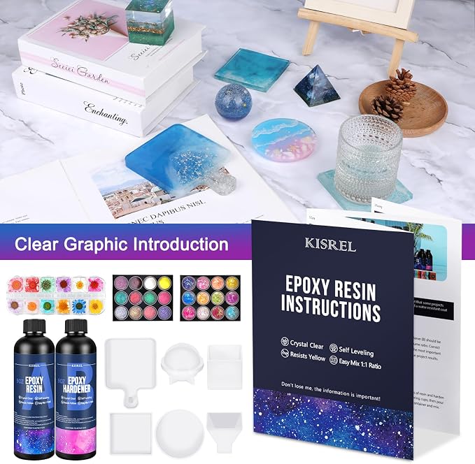 KISREL Epoxy Resin Kit for Beginners, Resin Kit - Image 6