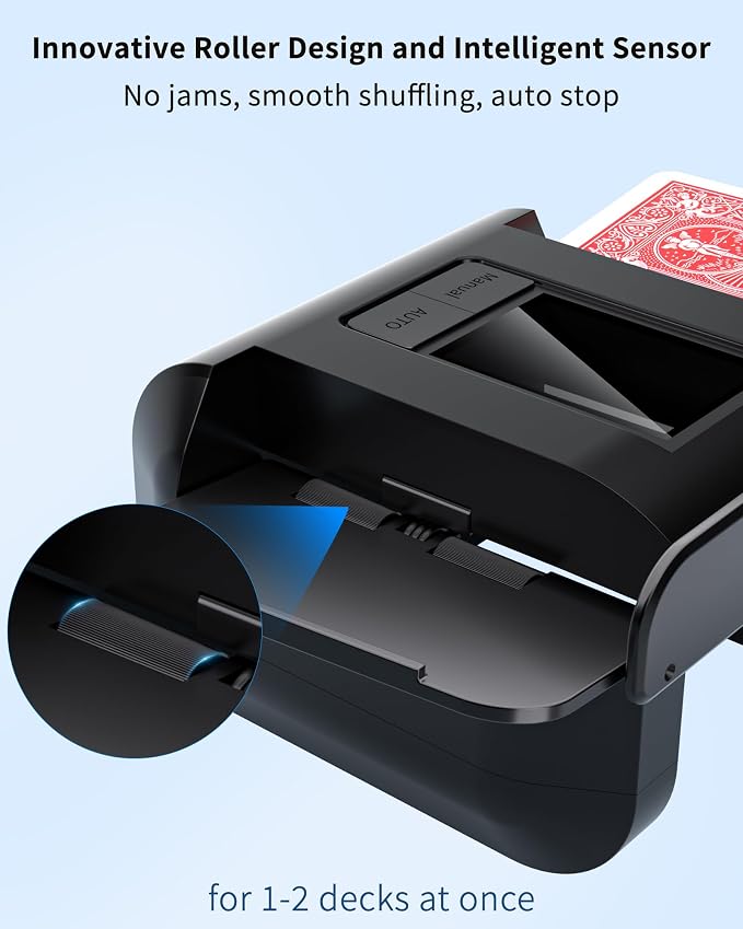 ADZERD Automatic Card Shuffler for 1-2 Decks - Image 6
