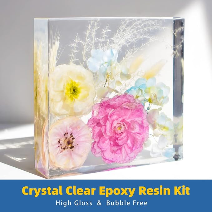 TAKIMO 1 Gallon Crystal Clear Epoxy Resin Kit, Bubble Free Self-Leveling Resin - Image 2