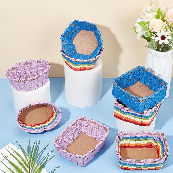 FREEBLOSS 15 Set Basket Weaving Kit Basket Making Kit - Image 7