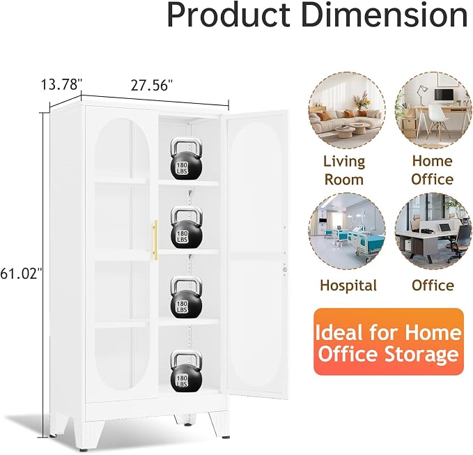 61" H Locking Display Cabinet - Image 2
